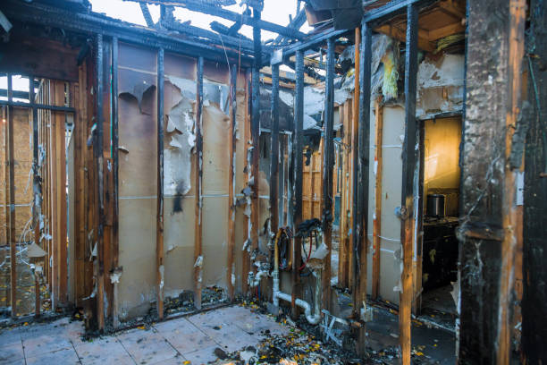 Professional Fire Damage Removal technician working in Lebanon, NJ